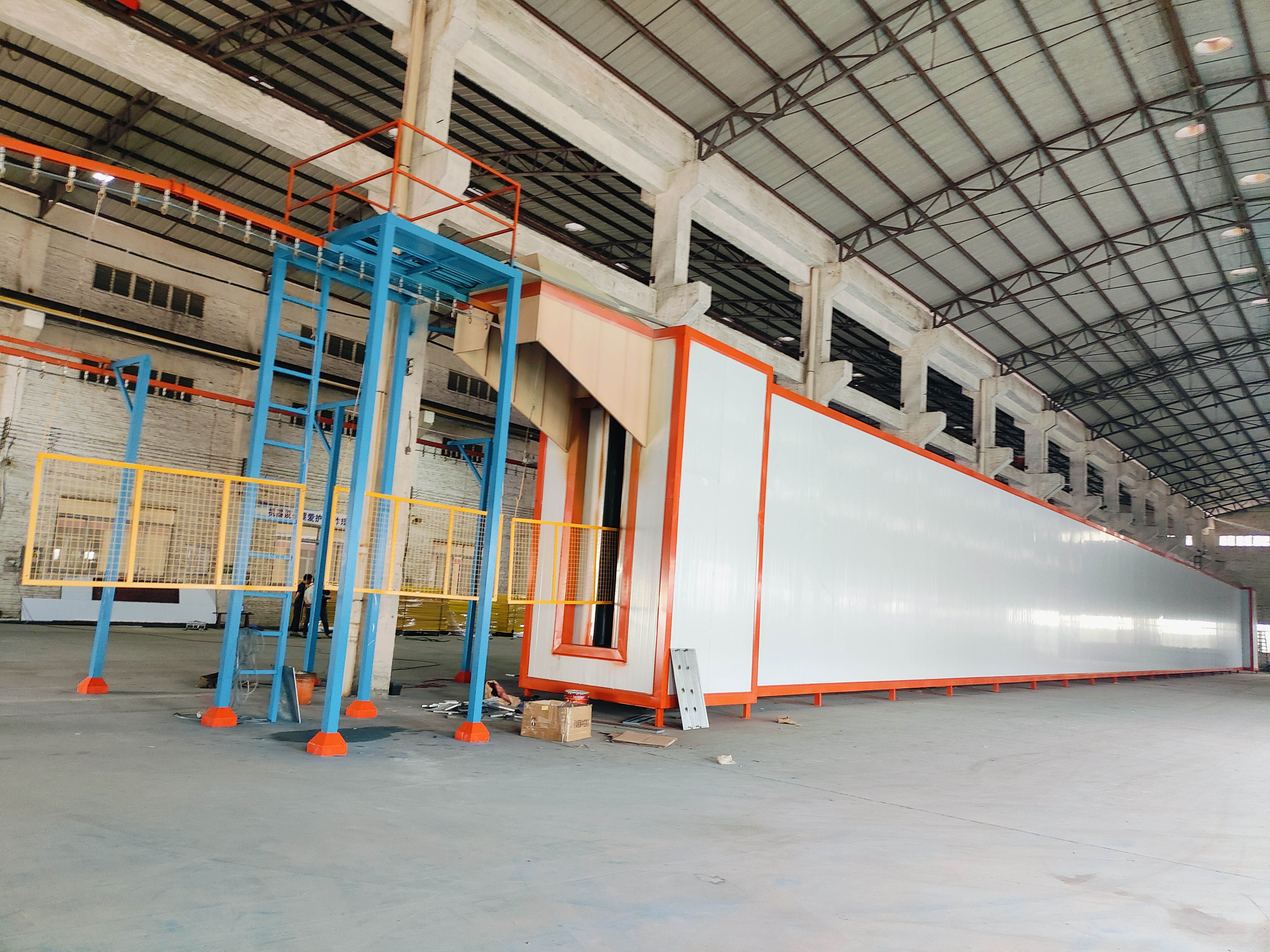 如何检测喷涂生产线的工作状态？